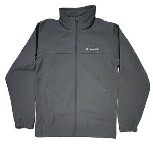 New COLUMBIA Bowen Lake Gray Softshell Men's SIZE Small Jacket